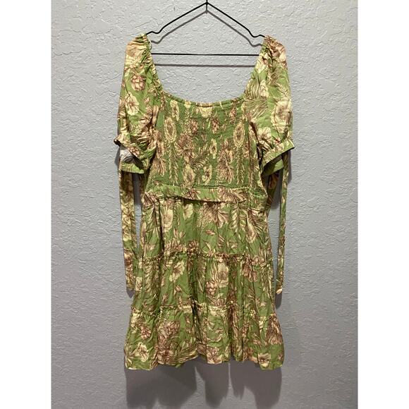 Aguabendita x Target Green Floral Dress Size L NWT Boho COQUETTE Girly - Picture 8 of 8